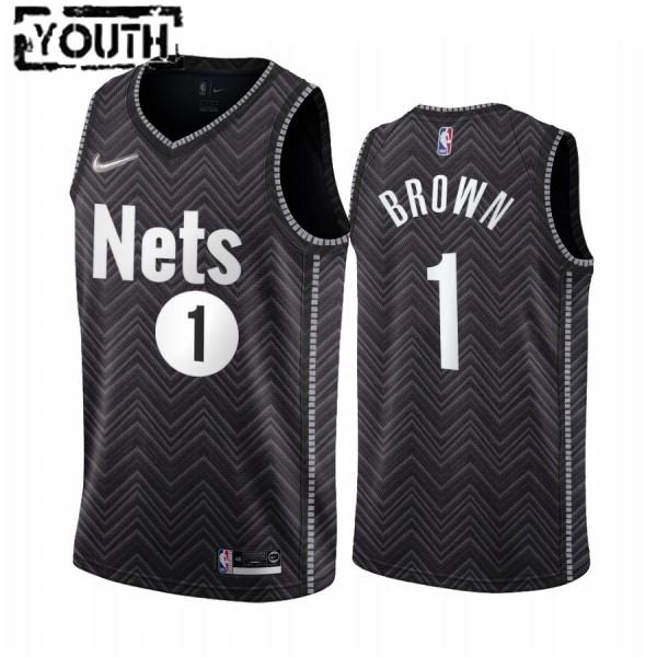 NBA Brooklyn Nets Trikot Bruce Brown 1 2020-21 Earned Edition Swingman - Kinder NBA Brooklyn Nets Trikot Bruce Brown 1 2020-21 Earned Edition Swingman - Kinder